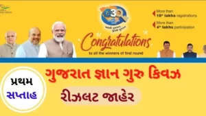 Gujarat Gyan Guru Quiz Result 2022