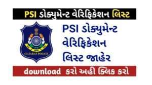 PSI documents verification List 2022