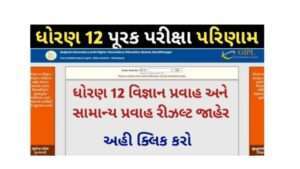 GSEB 12th Purak Pariksha Result 2022