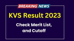 KVS Result 2023