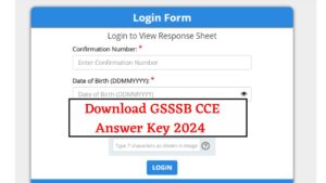 GSSSB CCE Answer Key 2024