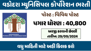 VMC Bharti 2024 Gujarat