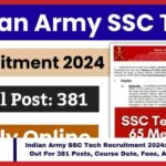 Indian Army SSC Tech Recruitment 2025