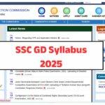 SSC GD Syllabus 2025